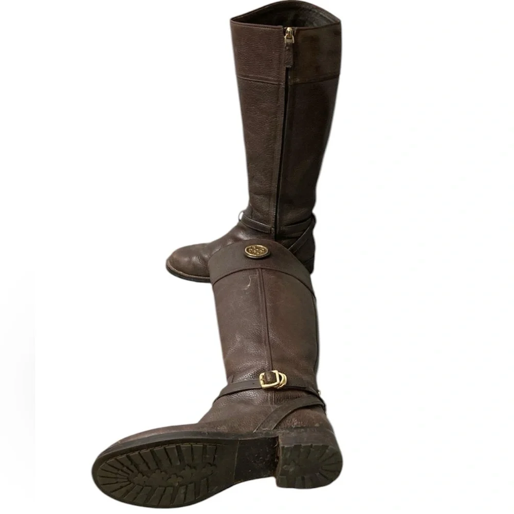 Tory Burch Brown Tall Riding Boot - Picture 5 of 7